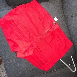 Red shorts